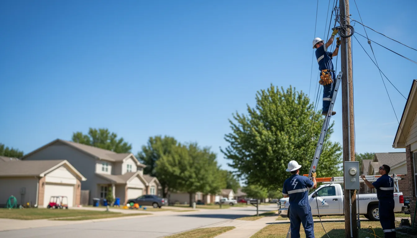 Residential electrician providing installation services in Zavalla, TX